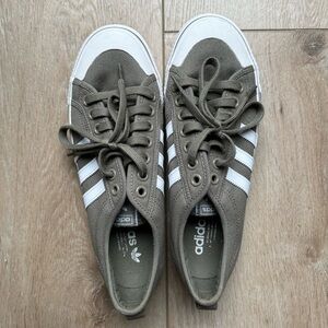 Green/Brown adidas shoes